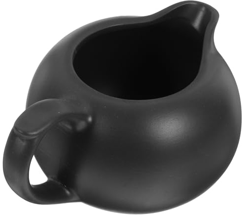iplusmile Brocca in Ceramica Per Latte e Panna Manico, Piccolo Contenitore Per Cucina e Bar, Salsiera Elegante Per Zucchero e Salsa, Facile Da Pulire, Adatta a Casa e Ristoranti | Piccolo Contenitore per Latte e Sciroppo, Uso Ristorante, Finitura con Leggera Differenza di Colore