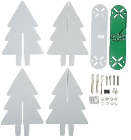 ZwaitL LED-Blinklichter, elektronischer Weihnachtsbaum, Bausatz, USB-betrieben, zum Löten von Weihnachtsbaum