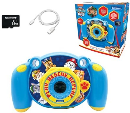 Lexibook, Pat' Patrouille Appareil Photo Numérique Enfant, DJ080PALXB | Photo, vidéo, audio & jeux, carte SD 32 Go