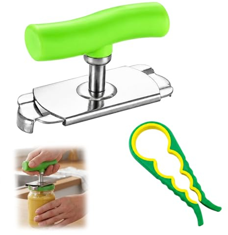 Dosenöffner 2-Teilig Set, Glasöffner Schraubdeckelöffner Für Verschiedene Getränkedosen, Praktischer Flaschenöffner Für Den Täglichen Gebrauch, Deckelöffner Mit Ergonomischem Design