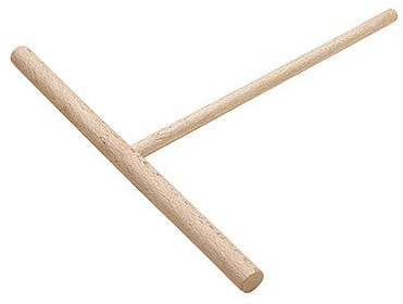 Rastrello per crêpe rotondo in faggio crepiera con spatola