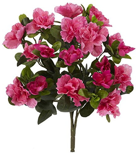 Nearly Natural 13in. Azalea Artificial Plant (Set of 4)