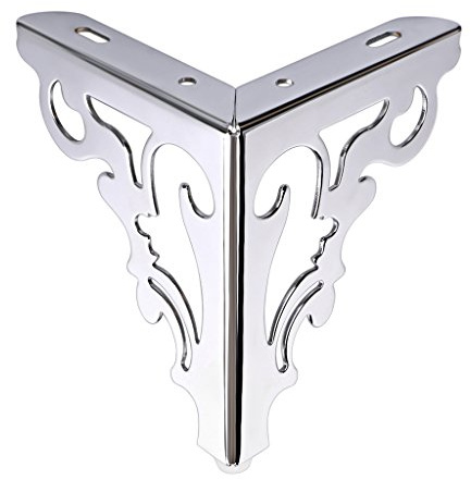 Sumnacon 4Pcs Modern Sofa Legs Furniture Accessories of Table Cabinet Metal Legs Stainless Steel Furniture Legs with Screws (15CM)