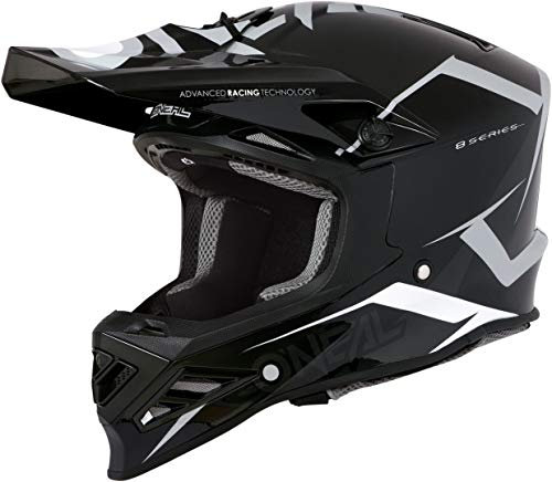 O'Neal Crosshelm 8Series Blizzard, Schwarz, L, 0614-B