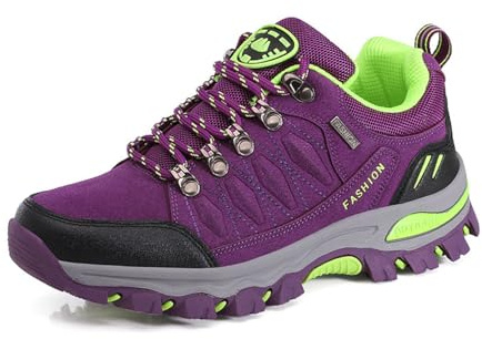 WOWEI Scarpe da Escursionismo Arrampicata Sportive All'aperto Traspiranti Trekking Sneakers da Donna Uomo,98018 Viola,39 EU