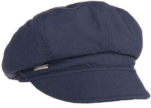 Seeberger Rainy Day Ballonmütze Damencap Newsboy-Mütze Baker-Boy-Mütze Regencap Damen - Wintercap Sommercap mit Schirm, Futter Herbst Sommer Frühjahr Winter Frühling-Sommer Herbst-Winter - One Size