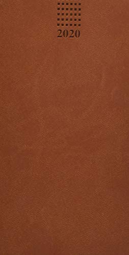 Taschenterminer Soft Touch Braun 2020: 8 x 15 cm, 64 Seiten, Leseband (Taschenkalender)