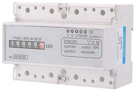 Misuratore Ekm, 20-80 A Guida Din Trifase Kilowattora Kwh Contatore 220 / 380v Misuratore Digitale Di Energia Elettrica