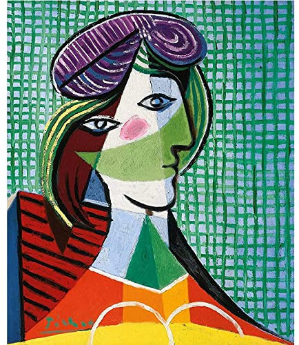 Pablo Picasso Frauenkopf Leinwand Bild Poster Und Kunstdrucke Dekoration Wand Bilder Bilder Für Wohnzimmer Dekor Rahmenlos 50×70cm