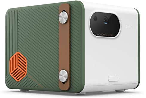 BenQ GS50 1080p Wireless Outdoor Projector | Extra Bass Bluetooth Speaker | IPX2 Splash & Drop Resistant | WiFi | Android TV | AirPlay | Auto Focus | 2D Keystone | HDMI | USB-C (Renewed)