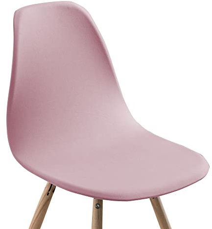 Meigeh Esszimmerstühle skandinavisches Stuhlbezüge 6er Set Stuhlhusse Esszimmerstuhl Schonbezüge Scandinavian Küchenstuhl Stuhlhussen skandinavisches Esszimmer Rosa
