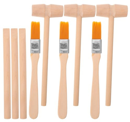 ifundom Dinosaurier-Ausgrabungswerkzeug-Set 3 Sets Edelstein-Ausgrabungsset Ausgrabungswerkzeuge Stiel-Wissenschafts-Sets Mit Mini-Hammer Meißel Bürste Schaber Für Edelsteine ​​Für Kinder