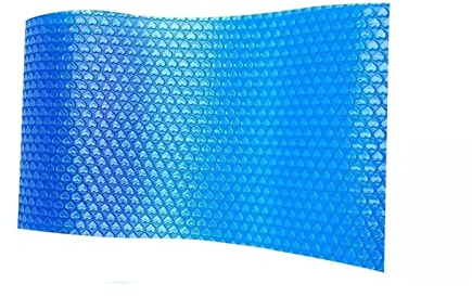 Piscinas infantiles Lona solar Cubierta de protección de piscina rectangular Película de aislamiento térmico para piscina con marco interior y exterior (Tamaño: 300x200 cm) (Un color 300x200 cm)
