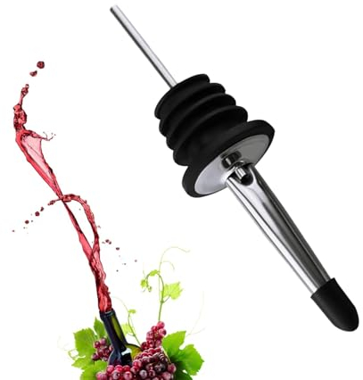 Rukjmqi Versatori per bottiglie in acciaio inossidabile, beccuccio per liquori - Beccuccio per olio d'oliva | Versatore per bottiglie Speed in acciaio inossidabile sigillante, per baristi