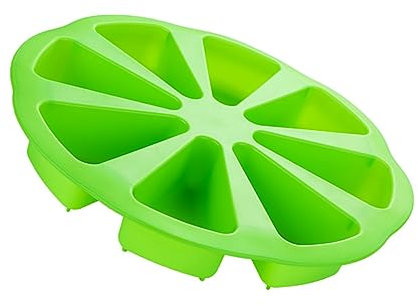 SHOWERORO 8 Cavity Silicone Cake Baking Green DIY Non-Stick Heat Baking Tool for Home and Kitchen