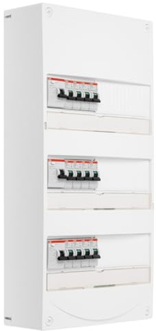 ABB Tableau 3 rangées pré-équipé 3 inter. diff. 40A + 12 disjoncteurs