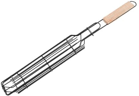BBQ-Grillkorb, rollender Grillkorb, Antihaftbeschichteter Kabob-Grillkorbständer, Grillkorb für Spieße, Kabobs, grillkorb aus Metall zum Grillen von, Meeresfrüchten, Fleisch