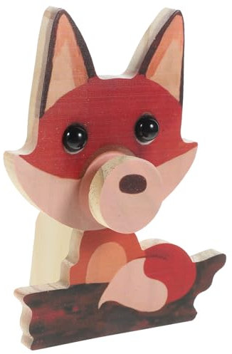 Amosfun Fuchs Brillenhalter Holz Bruchfester Brillenständer Mit Nasen Aussparung Gartisch Dekoration Und Sonnenbrillenhalter Für Zuhause Und Geschäft