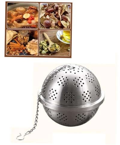 MAGICLULU Stainless Steel Mesh Spice Ball Tea Infuser Filter Reusable XL Tea Filter for Brewing