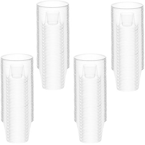 Vexran 100 PCS Verre à Liqueur Shooter, 175+25m Verres à Shooter Solides, Réutilisables, Transparent Verrines en Plastique, Verres à Liqueur pour Fêtes, Anniversaires, Mariages, Dégustation