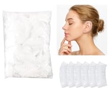 DJCIW 100 Pack Clear Disposable Ear Covers for Shower, Hair Dye, and Bathing, Waterproof Plastic Ear Protectors for Adults