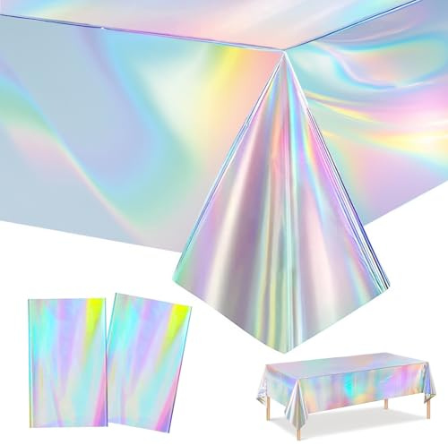 2 festdukar glitter 137x274 cm vattentäta engångsdukar