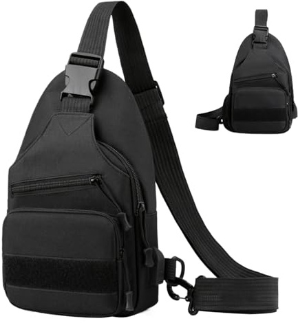 Fyrdyn Bandolera De Pecho Hombre,Mochila Diaria Portátil Para Viaje Y Senderismo - Bolsillo Transporte Deportivo Ajustable Para Escalada Camping Uso Diario