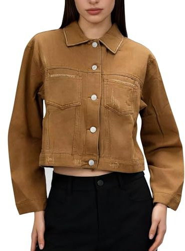 Generisk jeansblazer dam svart, jeansjacka dam kort vit jeansrock denimjacka modern jeansskjorta jeansblazer jacka lätt jeansblazer jackor höst flygarjacka trendig jeansjacka slim fit