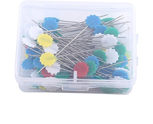 Yosoo 100Pcs Herramientas Remiendo Botones Cabeza de Flor Contactos de Costura Aguja de Tejer Contactos de Costura Que acolcha Accesorios Arte de DIY (Color : 1# Flower 1)