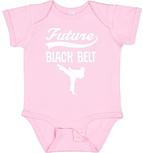 inktastic Martial Arts Future Black Belt Karate Baby Bodysuit Newborn 0080 Pink 2ed97
