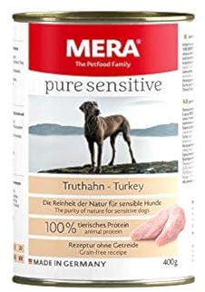 MeraDog Pure Sensitive Meat Truthahn 400g Dose (Menge: 6 je Bestelleinheit)