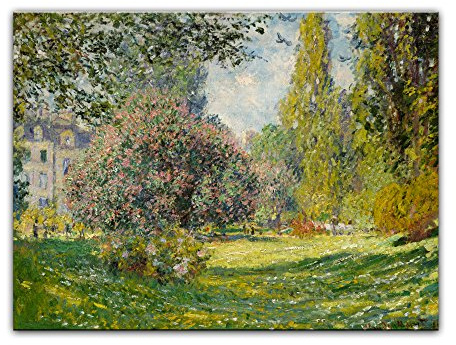 Bilderdepot24 Kunstdruck Poster - Claude Monet Parc Monceau 80x60 cm ca. A1 - Alte Meister Bild ohne Rahmen