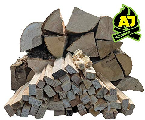 42L/20kg Kiln Dried ASH Hardwood Firewood Kit Light Box - Kindling and Firelighters for Woodburning stoves Pizza Ovens (20)