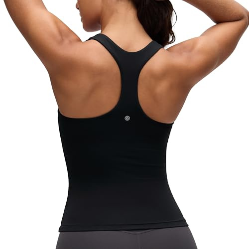 CRZ YOGA Butterluxe Racerback Tank Tops Black X-Small