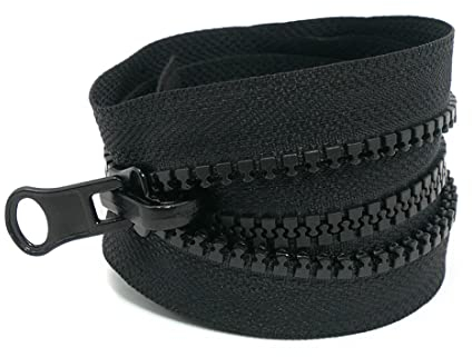 1 Pezzi Cerniera Lampo Nera lunga 70 cm, Cerniera Lampo misura #8, Larghezza 38 mm, Separare Cerniere, Chiusure Lampo, Giacca Plastica Cerniere, Per Jacket Cucire Cappotti Giacca (Nero)