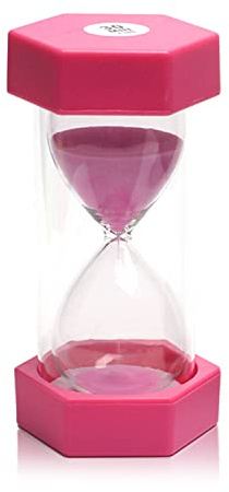 30 Minuten Sanduhr, Sanduhr Timer, Sanduhr für Kinder, bunte Sanduhr, Sanduhr-Timer, visueller Timer für Zuhause, Büro, Küche Dekor (Rosa)