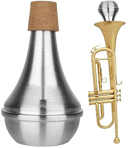 Trompetendämpfer, Leichter, leiser Übungs-Trompetenschalldämpfer für Jazz, Zubehör für Musikinstrumententeile, Trompetenschalldämpfer für Anfänger, Profis, Frauen Lambo
