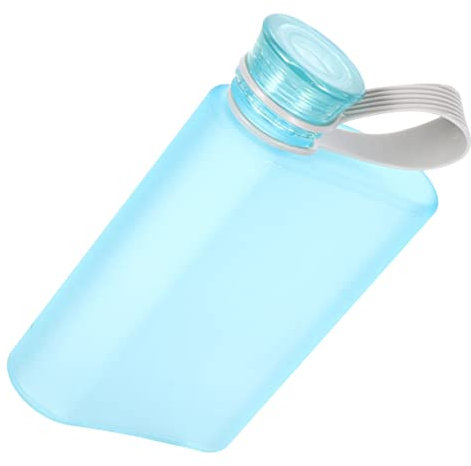 COLLBATH Bouteille De Sport Plate A5 De 380 Ml Contenant Anti-fuite Contenant Multi-usages Pour Boissons Pour Les Voyages La Gym Et La Randonnée