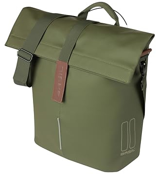 Basil City Fahrradshopper - MIK Studs inkl. - 14-16L - Fahrradasche - Braun