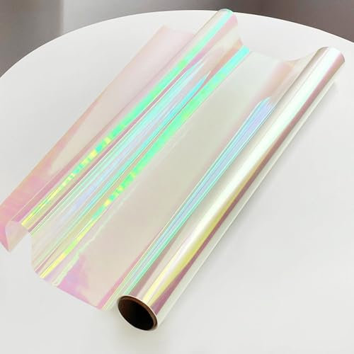 GreatRise Blumenstrauß Geschenkpapier Wasserdicht Wrapping Paper Regenbogen Geschenkfolie Cellophanfolie Geschenkpapier Verpackungsfolie für Hochzeit Geschenk Handwerk Süßigkeiten Deko Phantomfarbe