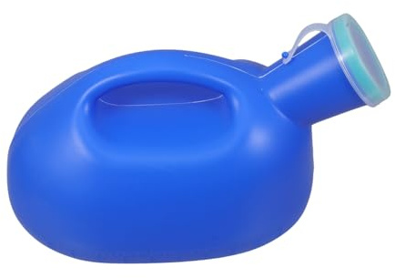 UTHCLO Auslaufsicheres Urinal für Männer mit Deckel aus Pp Kunststoff Tragbare Urinflasche Leicht zu Reinigen für Reise und Nachtgebrauch Am Bett