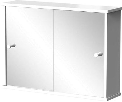 Vicco Bathroom mirror cabinet Mireo, White, 55 x 40 cm