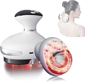 Massaggiatore elettrico 3 in 1, massaggiatore per lipedema Ems, dispositivo a ventosa con 9 marce e 3 modalità Guasha migliora la circolazione sanguigna, massaggiatore cellulite per addome, gambe