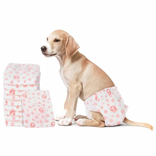 vidaXL Wegwerf-Hundewindel für Hündinnen 30 STK. Weiß XL
