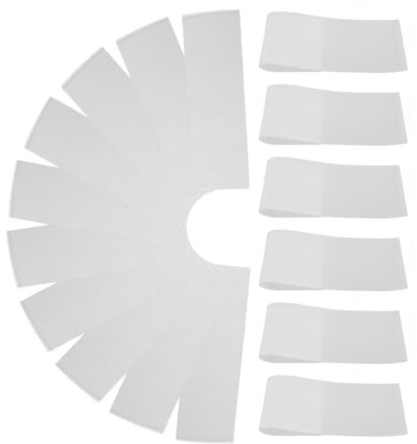 Housoutil Papier de Teinture Capillaire pour Coiffeurs, 50 Feuilles Métallisées Blanches, Bandes de Teinture pour Cheveux, Outil Professionnel pour Mèches et Coloration, Usage Salon