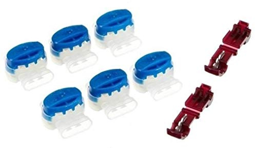 Genisys 6 Kabel Verbinder + 2 Anschlussklemmen kompatibel für Kärcher Mähroboter RLM 4 Ž - Original 3M