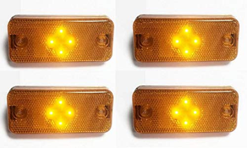 VNVIS 4x LED Orange Blinker Seitenmarkierungsleuchten Lampen für FE2, FM2, Ducato 2006>, Boxer 2006>, Midlum, Premium, Kerax, Magnum