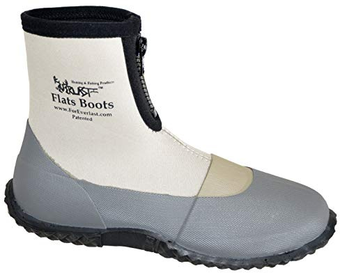 ForEverlast Unisex-Adult Gen Flats Lightweight Neoprene Rubber Boots Generation II for Fishing & Wading, Size 14, Water Resistant, for Men & Women, Grey