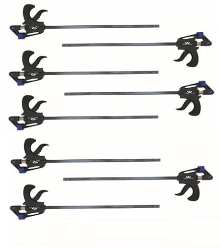 Einhandzwingen Schraubzwingen 450/600/750/900mm Set 8 tlg Spannzwinge