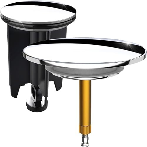 M. Rosenfeld Home Badewannenstöpsel Universal 72 mm und Waschbeckenstöpsel 40mm Premium Universal Set
